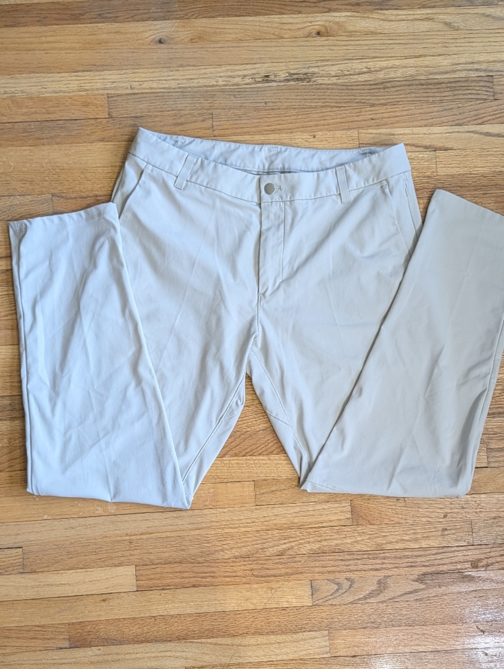 Lululemon Commission Slim Pant Warpstreme ABC Sand Drift 34 Classic Seam